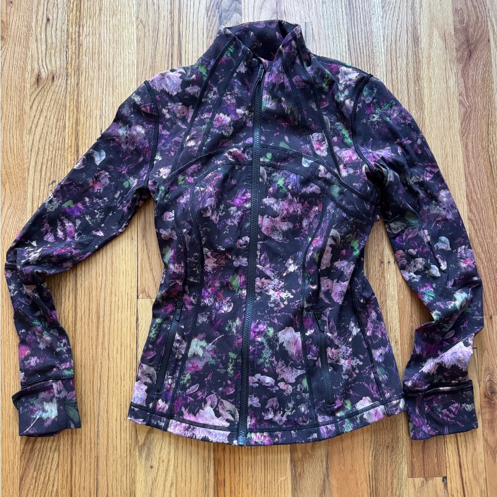 Lululemon Define Jacket Luxtreme Floral Illusion Antique White Multi